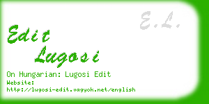 edit lugosi business card